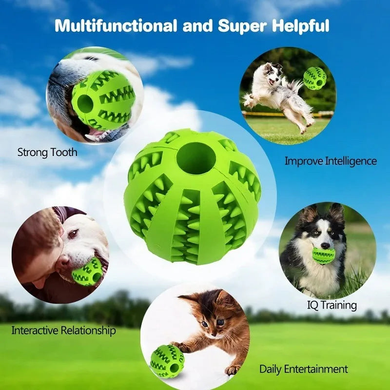 Rubber Indestructible Treat Dispensing Ball Interactive Pet Ball 🎁 Buy One, Get One FREE! 🛒 Order Now While Supplies Last!