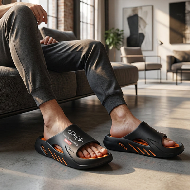 Non-Slip Thick Sole Cloud Slides