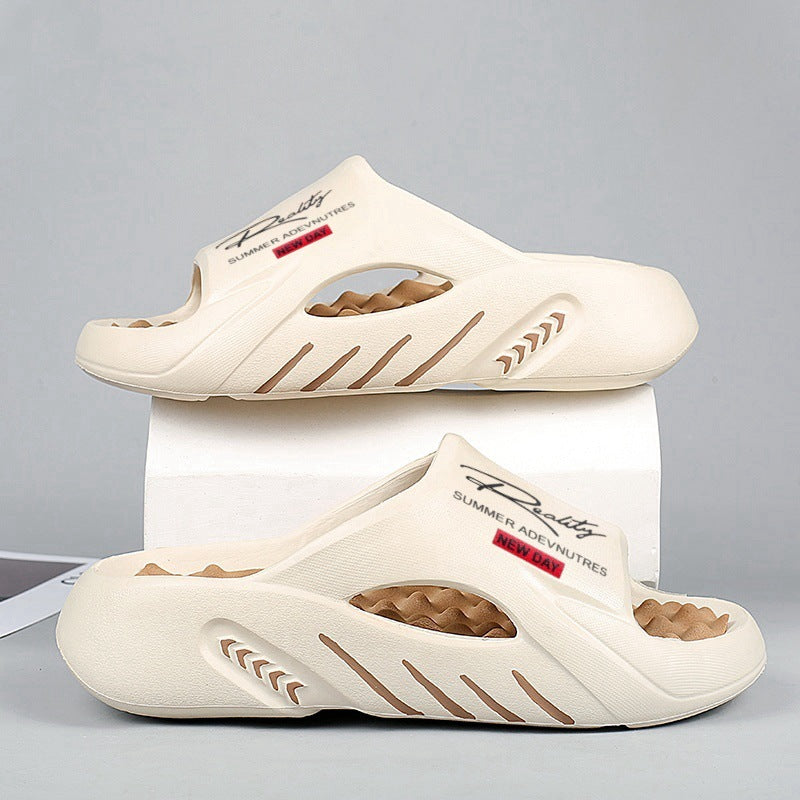 Non-Slip Thick Sole Cloud Slides