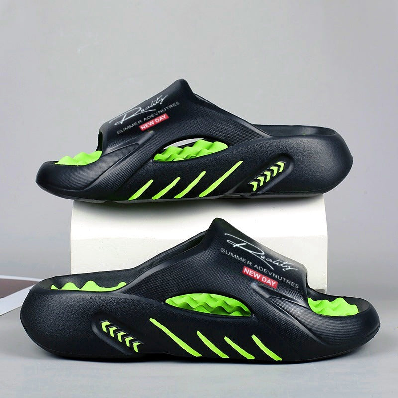 Non-Slip Thick Sole Cloud Slides