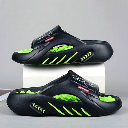 Non-Slip Thick Sole Cloud Slides