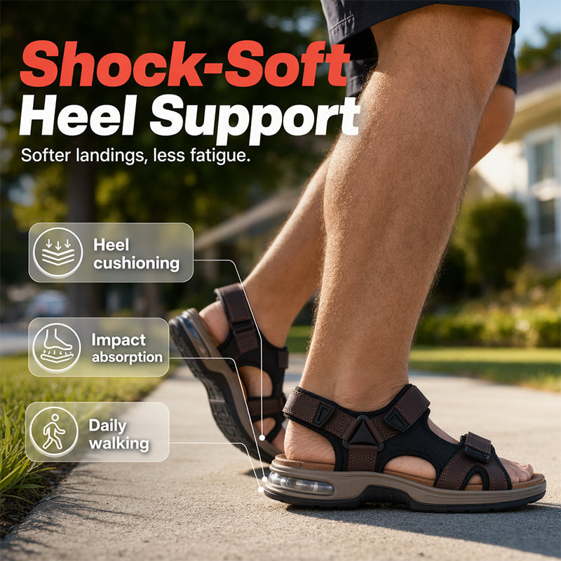 NxtLvl AeroStep Leather Sandals