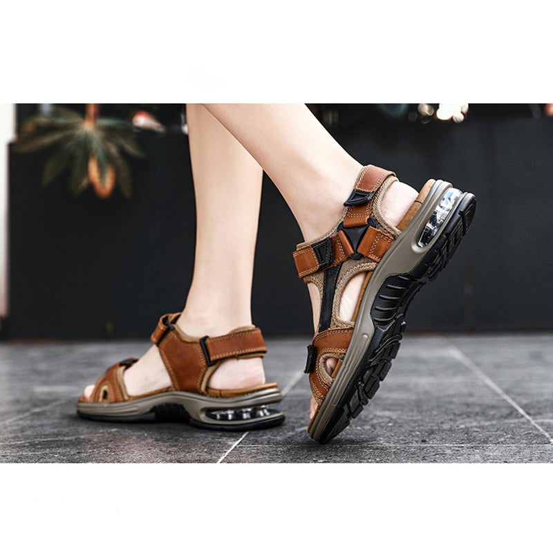 NxtLvl AeroStep Leather Sandals